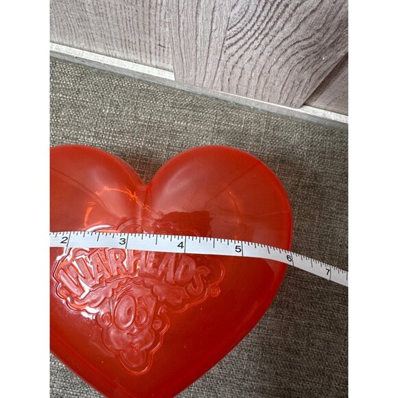 Warheads Heart Shaped Red Plastic Empty Containers Set Of 6 - Picture 5 of 5